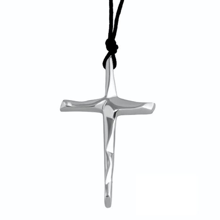 Men's silver cross 925 with rope WT00225